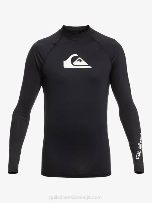 Quiksilver PJ4H817 moški Črna ščitnik za vse čase z dolgimi rokavi do 50