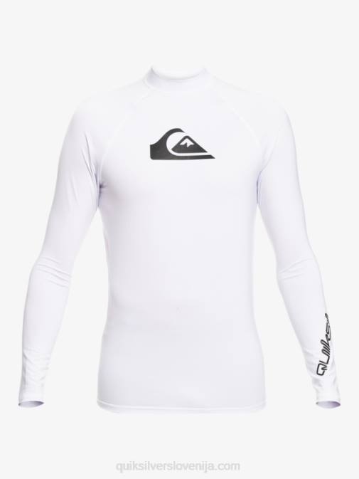 Quiksilver PJ4H818 moški bela ščitnik za vse čase z dolgimi rokavi do 50