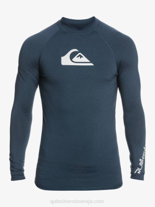 Quiksilver PJ4H820 moški mornarsko modri blazer heather ščitnik za vse čase z dolgimi rokavi do 50