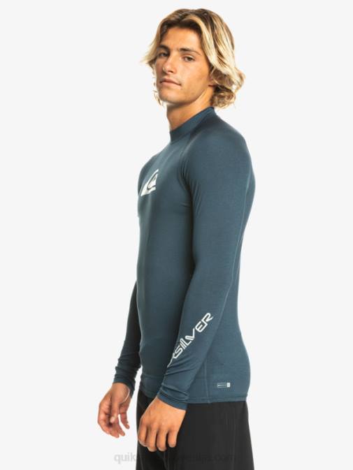 Quiksilver PJ4H820 moški mornarsko modri blazer heather ščitnik za vse čase z dolgimi rokavi do 50