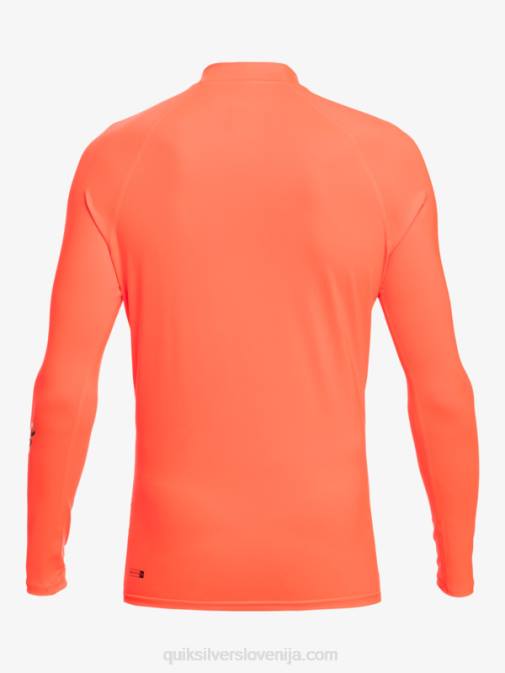 Quiksilver PJ4H821 moški ognjena korala ščitnik za vse čase z dolgimi rokavi do 50
