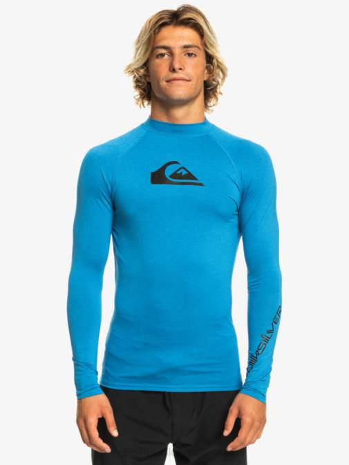 Quiksilver PJ4H822 moški dihalka modra vresa ščitnik za vse čase z dolgimi rokavi do 50