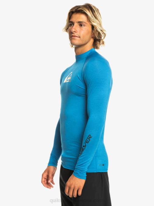 Quiksilver PJ4H822 moški dihalka modra vresa ščitnik za vse čase z dolgimi rokavi do 50