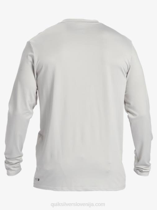 Quiksilver PJ4H840 moški sivo vijolična majica za surfanje z dolgimi rokavi s polnimi črtami do 50