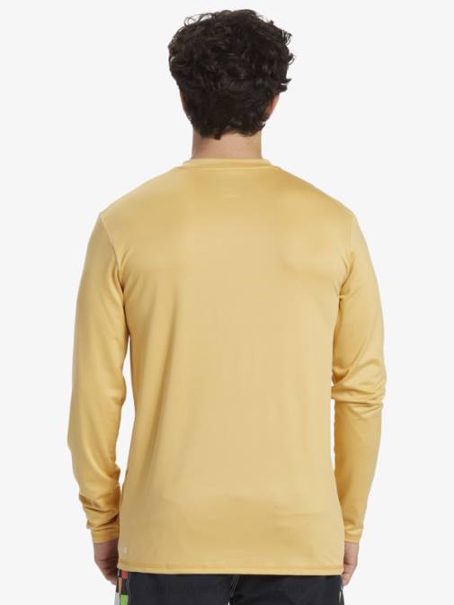 Quiksilver PJ4H843 moški pšenica majica za surfanje z dolgimi rokavi s polnimi črtami do 50