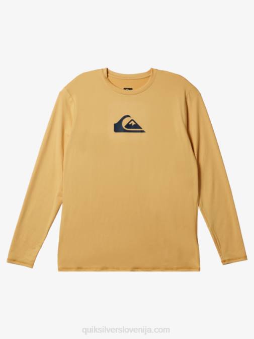 Quiksilver PJ4H843 moški pšenica majica za surfanje z dolgimi rokavi s polnimi črtami do 50