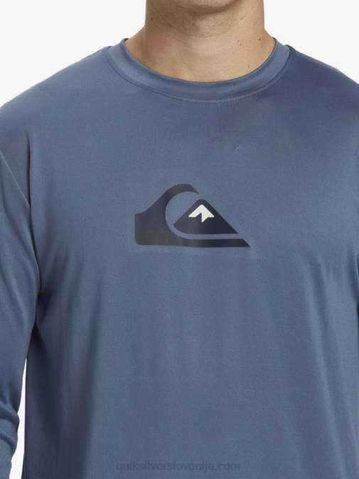 Quiksilver PJ4H844 moški Beringovo morje majica za surfanje z dolgimi rokavi s polnimi črtami do 50