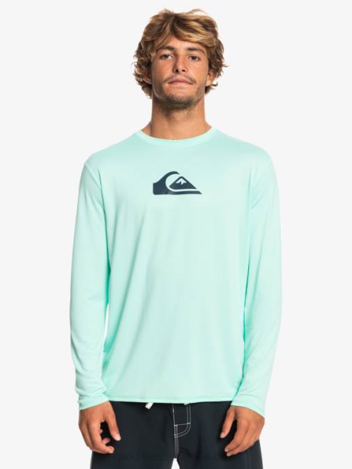 Quiksilver PJ4H845 moški kozarec za plažo majica za surfanje z dolgimi rokavi s polnimi črtami do 50