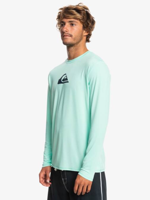Quiksilver PJ4H845 moški kozarec za plažo majica za surfanje z dolgimi rokavi s polnimi črtami do 50