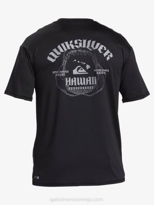 Quiksilver PJ4H883 moški Črna majica s kratkimi rokavi hawaii big bite upf 50