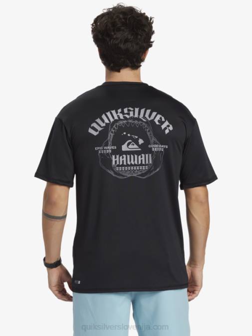 Quiksilver PJ4H883 moški Črna majica s kratkimi rokavi hawaii big bite upf 50