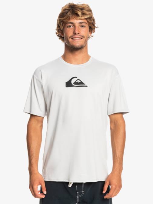 Quiksilver PJ4H884 moški sivo vijolična majica s kratkimi rokavi z enojno črto do 50