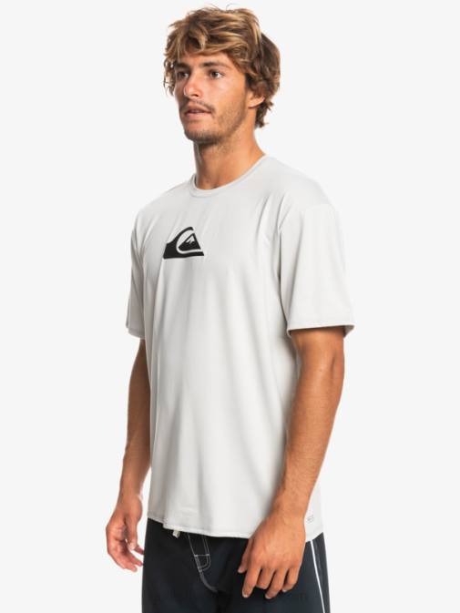 Quiksilver PJ4H884 moški sivo vijolična majica s kratkimi rokavi z enojno črto do 50