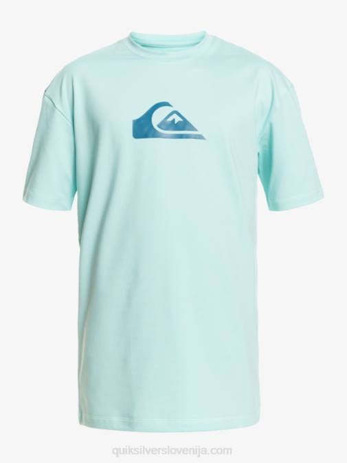 Quiksilver PJ4H889 moški angelsko modra majica s kratkimi rokavi z enojno črto do 50