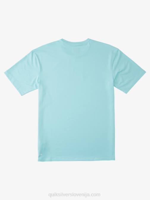 Quiksilver PJ4H889 moški angelsko modra majica s kratkimi rokavi z enojno črto do 50