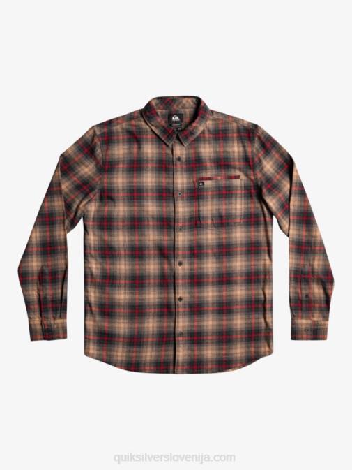 Quiksilver PJ4H1049 moški ruby wine cramond cramond raztegljiva majica z dolgimi rokavi