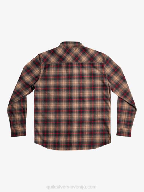 Quiksilver PJ4H1049 moški ruby wine cramond cramond raztegljiva majica z dolgimi rokavi
