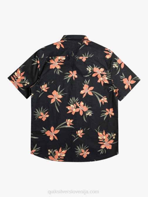 Quiksilver PJ4H1087 moški črno praznično praznična majica s kratkimi rokavi