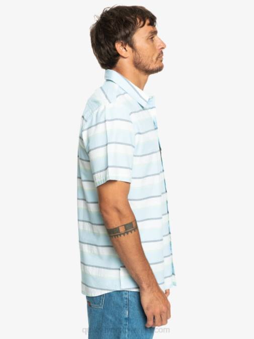 Quiksilver PJ4H1206 moški beli cali sončni vzhod 231 srajca s kratkimi rokavi cali sunrise