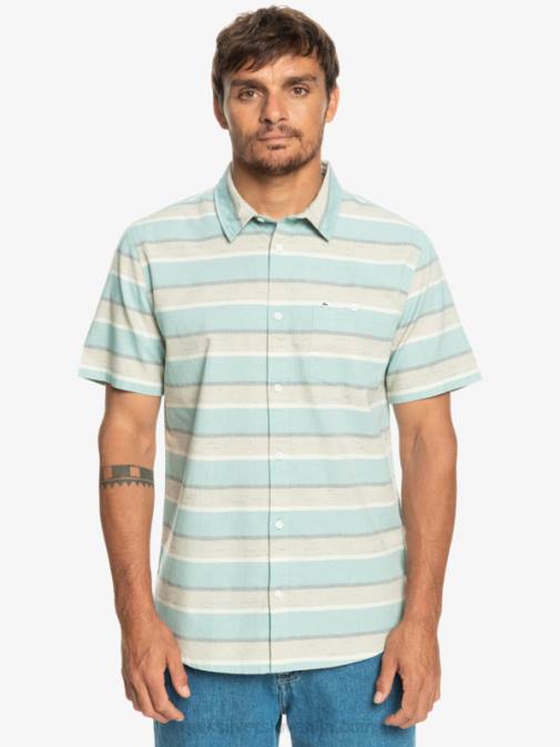Quiksilver PJ4H1207 moški plaza taupe cali sončni vzhod 231 srajca s kratkimi rokavi cali sunrise