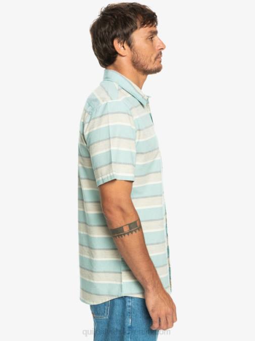 Quiksilver PJ4H1207 moški plaza taupe cali sončni vzhod 231 srajca s kratkimi rokavi cali sunrise