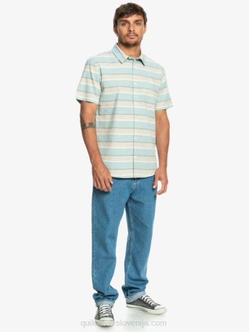 Quiksilver PJ4H1207 moški plaza taupe cali sončni vzhod 231 srajca s kratkimi rokavi cali sunrise