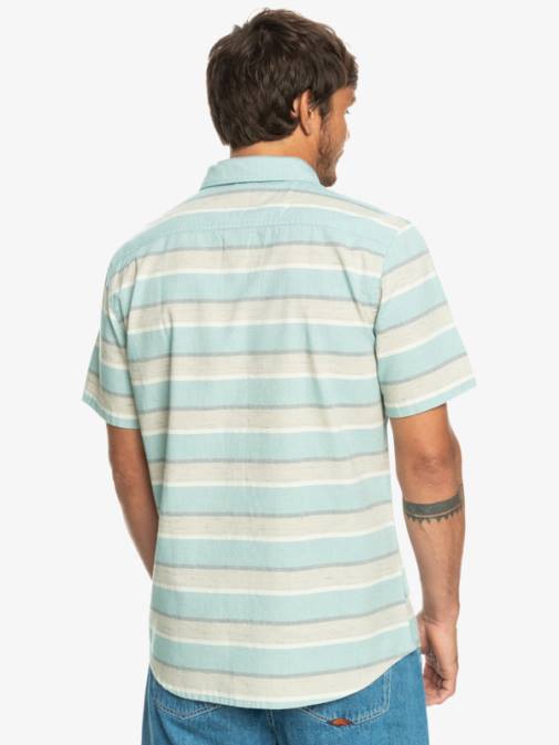 Quiksilver PJ4H1207 moški plaza taupe cali sončni vzhod 231 srajca s kratkimi rokavi cali sunrise