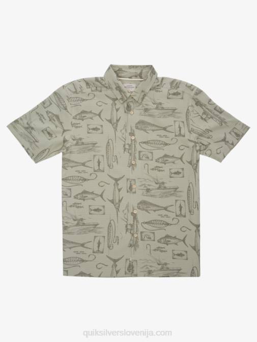 Quiksilver PJ4H1217 moški tea slack line waterman srajca s kratkimi rokavi
