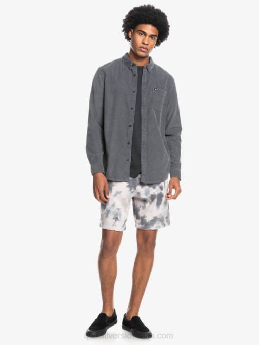 Quiksilver PJ4H1223 moški železna vrata srajca z dolgimi rokavi smoke trail