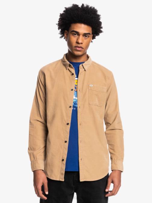 Quiksilver PJ4H1224 moški tanin srajca z dolgimi rokavi smoke trail