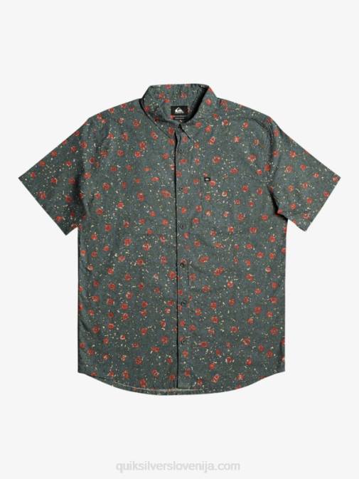 Quiksilver PJ4H1231 moški temno skrilavec mehak puh mehka majica s kratkimi rokavi