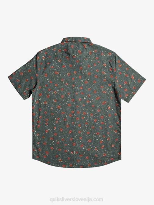 Quiksilver PJ4H1231 moški temno skrilavec mehak puh mehka majica s kratkimi rokavi