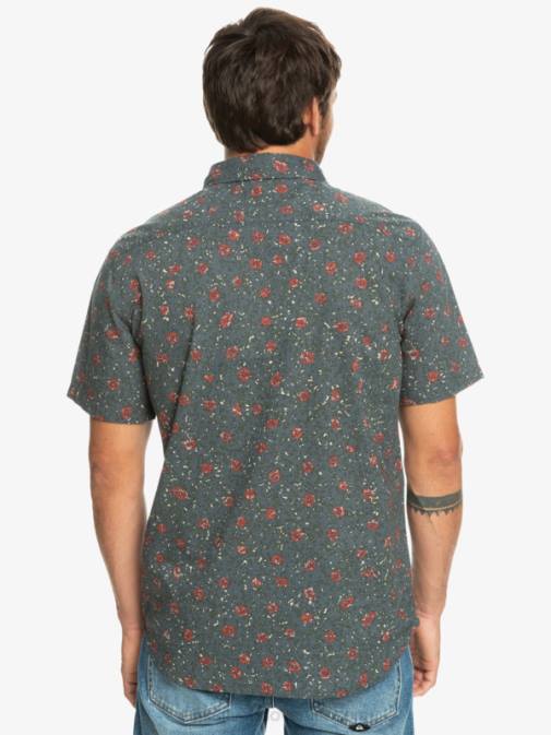 Quiksilver PJ4H1231 moški temno skrilavec mehak puh mehka majica s kratkimi rokavi