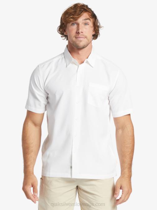 Quiksilver PJ4H1300 moški bela centinella waterman centinela premium majica proti gubam