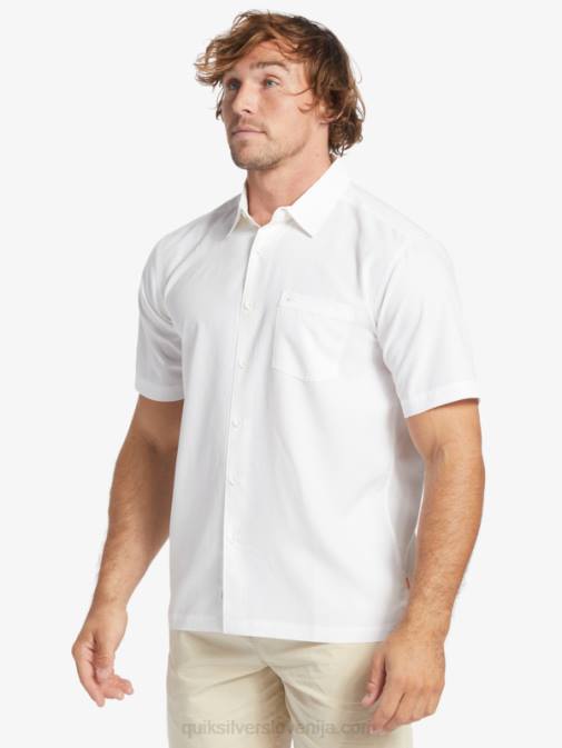 Quiksilver PJ4H1300 moški bela centinella waterman centinela premium majica proti gubam