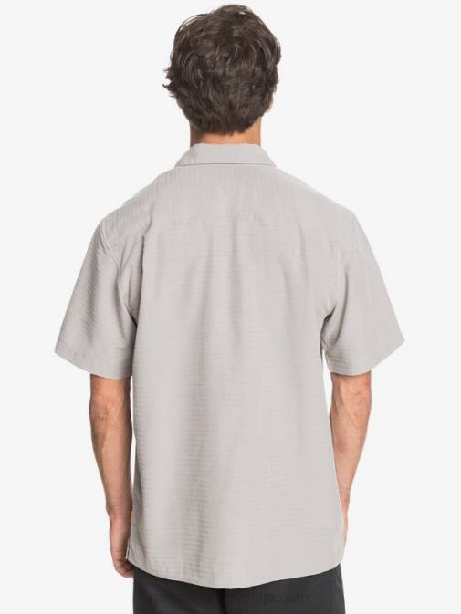 Quiksilver PJ4H1301 moški kremenčevo siva centinella waterman centinela premium majica proti gubam