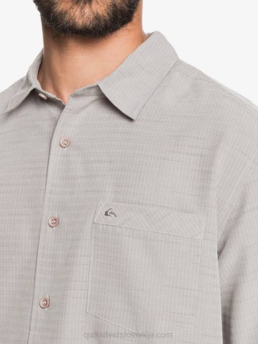 Quiksilver PJ4H1301 moški kremenčevo siva centinella waterman centinela premium majica proti gubam