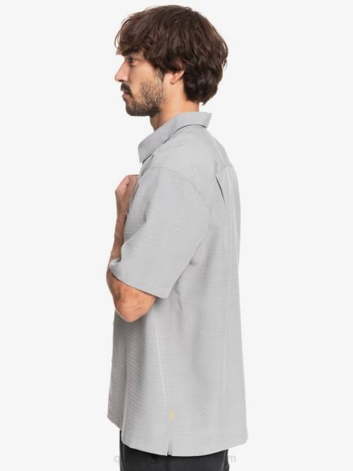 Quiksilver PJ4H1301 moški kremenčevo siva centinella waterman centinela premium majica proti gubam