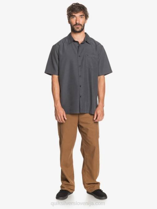 Quiksilver PJ4H1303 moški črna centinella waterman centinela premium majica proti gubam