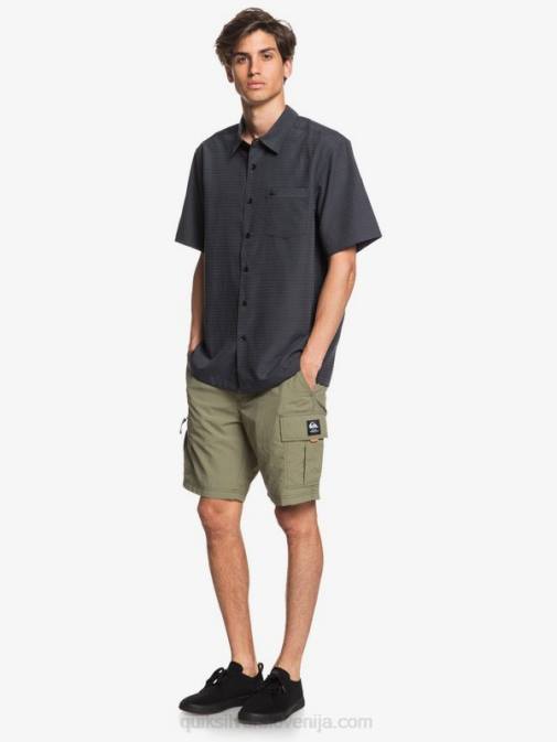 Quiksilver PJ4H1303 moški črna centinella waterman centinela premium majica proti gubam