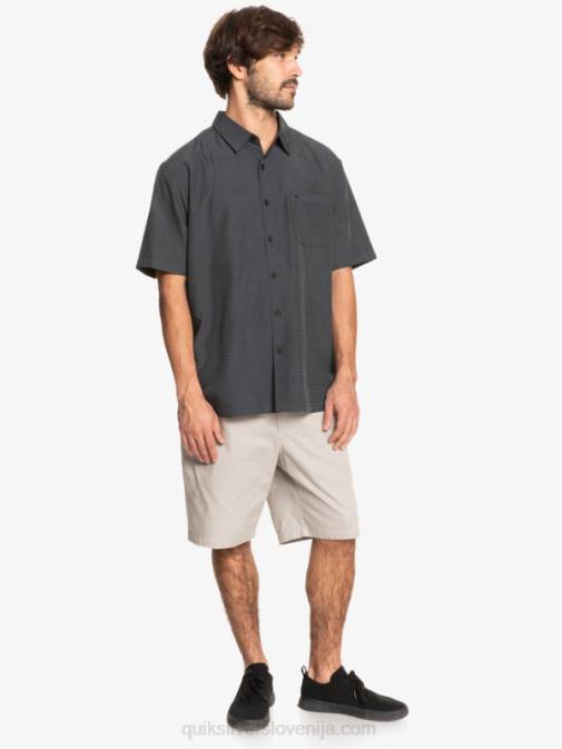 Quiksilver PJ4H1303 moški črna centinella waterman centinela premium majica proti gubam