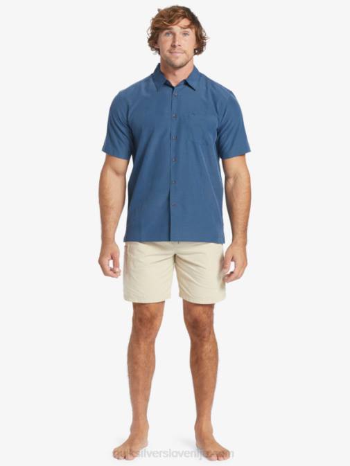 Quiksilver PJ4H1304 moški polnočna mornariška centinella waterman centinela premium majica proti gubam