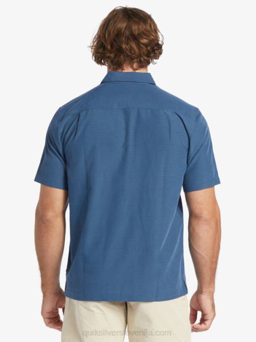 Quiksilver PJ4H1304 moški polnočna mornariška centinella waterman centinela premium majica proti gubam
