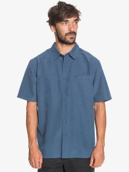 Quiksilver PJ4H1304 moški polnočna mornariška centinella waterman centinela premium majica proti gubam