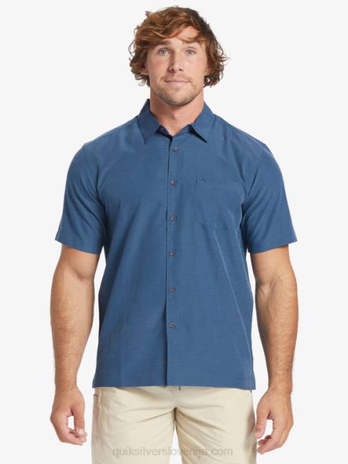 Quiksilver PJ4H1304 moški polnočna mornariška centinella waterman centinela premium majica proti gubam