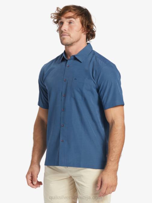 Quiksilver PJ4H1304 moški polnočna mornariška centinella waterman centinela premium majica proti gubam