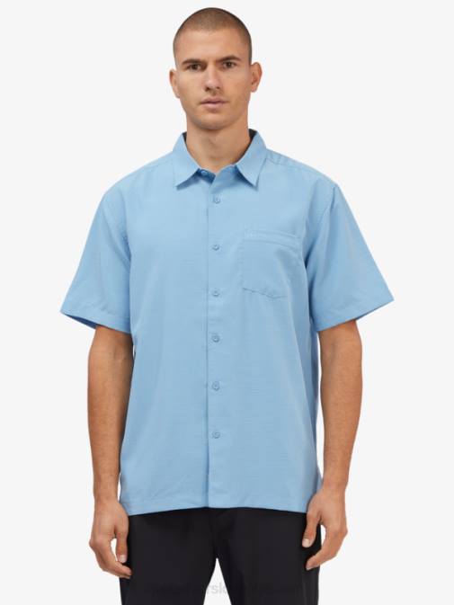 Quiksilver PJ4H1305 moški temno modra centinella waterman centinela premium majica proti gubam