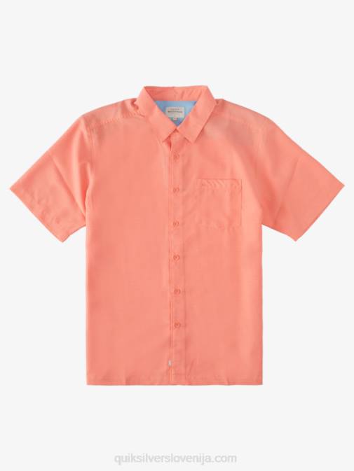 Quiksilver PJ4H1307 moški breskvasto roza centinella waterman centinela premium majica proti gubam