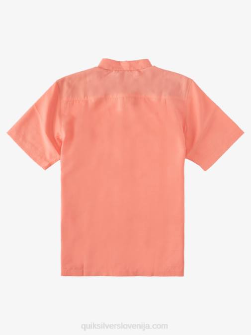 Quiksilver PJ4H1307 moški breskvasto roza centinella waterman centinela premium majica proti gubam