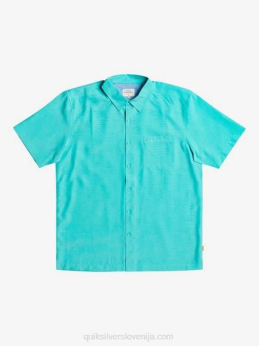 Quiksilver PJ4H1308 moški modra turkizna centinella waterman centinela premium majica proti gubam